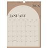 Calendar 2026-2027 - 18 Months Wall Calendar from January 2026 - June 2027, 2026 Wall Hanging Calendar Planner with Thick Paper, 12" X 14.5", Beige
