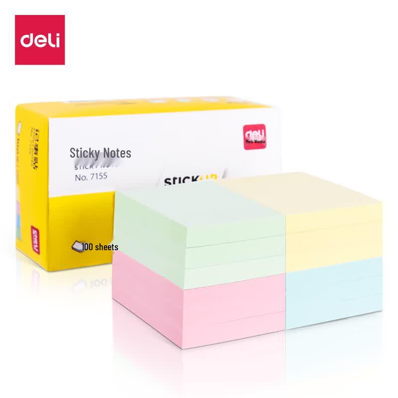 Deli 7155 Self-Stick Note Pads