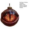 Yousheng Dragon's Eye Christmas Ornament Mystic Dragon Eye 2D Flat Acrylic Xmas Tree Hanging Ornaments for Fantasy Lovers