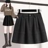 DIMANAF Plus Size New Skirts Women Short Loose Casual Elastic Waist Fashion Lady 2025 Winter Bottoms