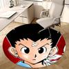 1pz Tappeto Rotondo con Design Cartone Animato Anime, Tappetino per Sedia da Ufficio, Tappeto Antiscivolo per Decorazione Casa