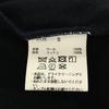 KUON wool Long sleeve High neck Cut S black Shoulder patch pullover Men's Used