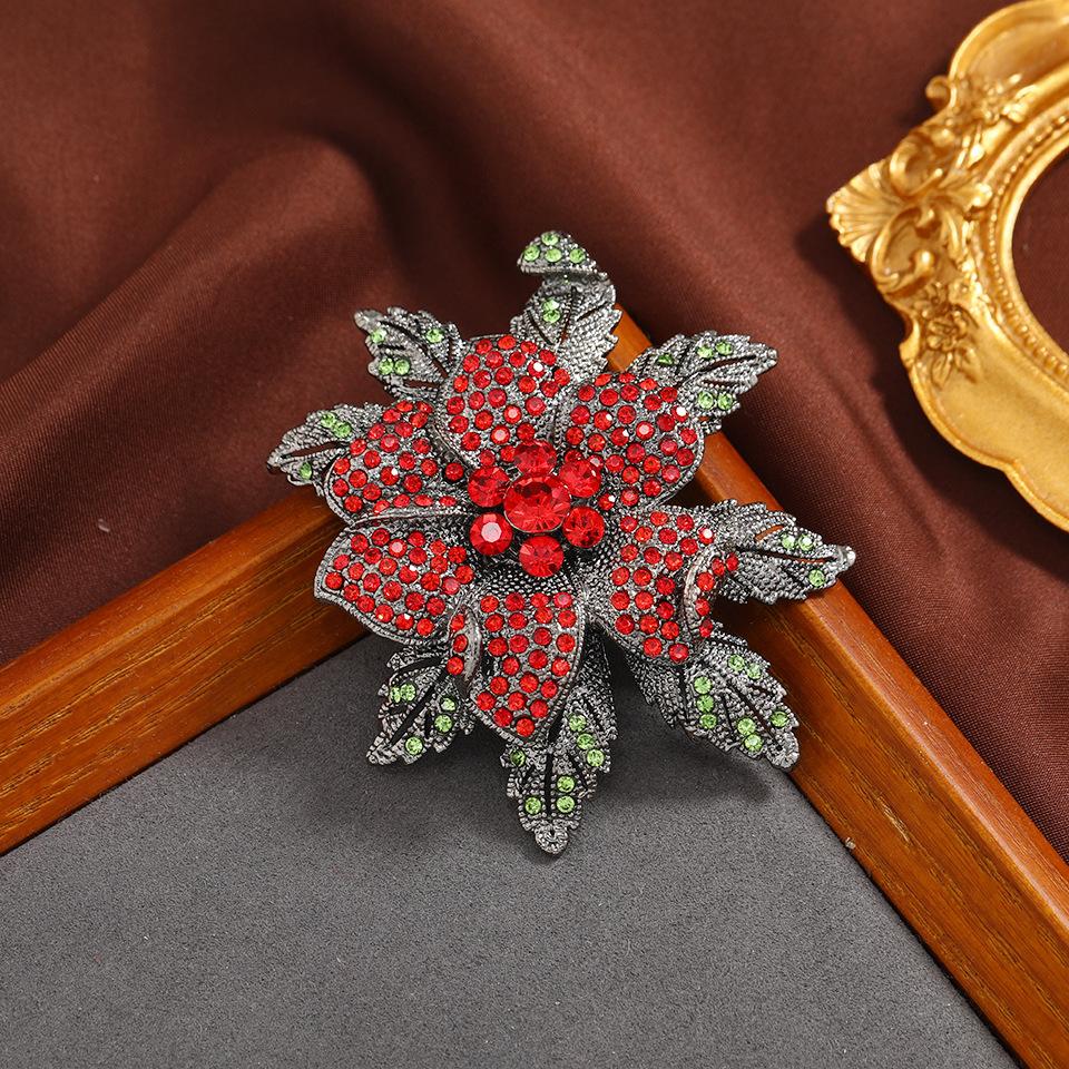 

Вінтаж Романтичний Квітка Пальто Брошка Стрази Шипи Троянда Корсаж Темперамент Костюм Розкішні Аксесуари