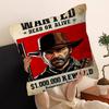 Spel R-Red Dead Redemption Rdr Kussenslopen Cartoon Bank Decoratief Huis Dubbelzijdig Bedrukken Kort Pluche Schattige Kussenhoes