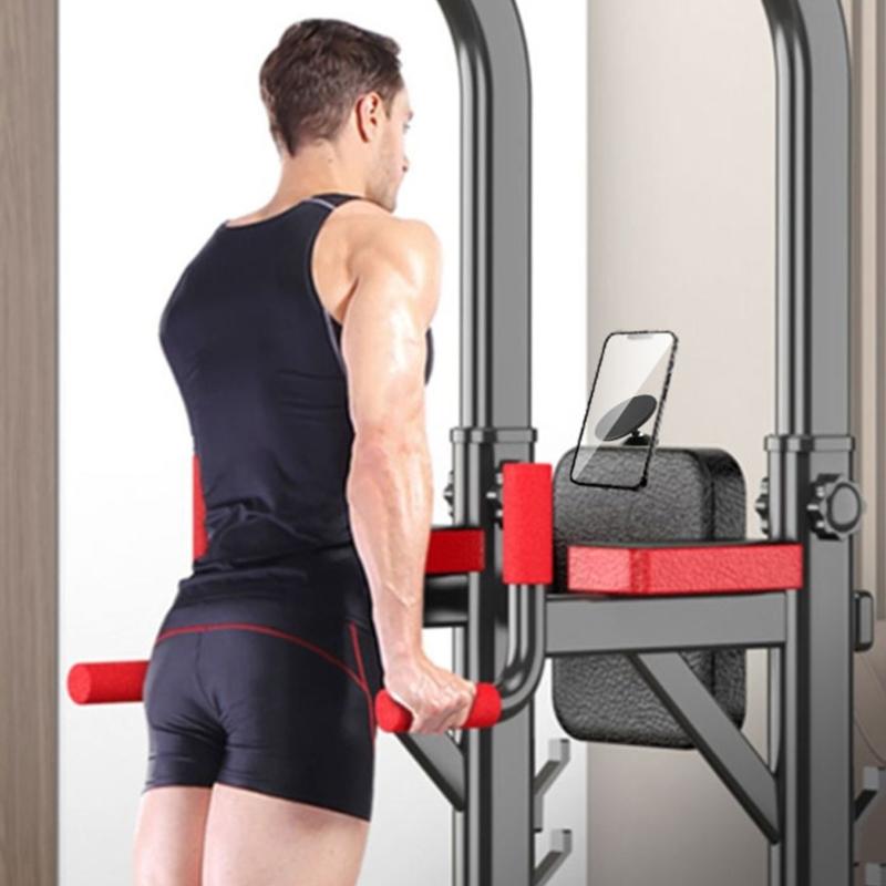 Magnetic Gym Phone Holder for Phone 14 13 12 Series Working Out Video Double Sided Strong Magnet with 360 Degree Rotatio