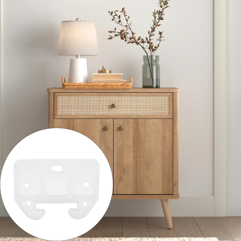 20pack Drawer Slides Fasteners with Screws Plastic Materials Quick Mounting for Cabinet Repair Projects