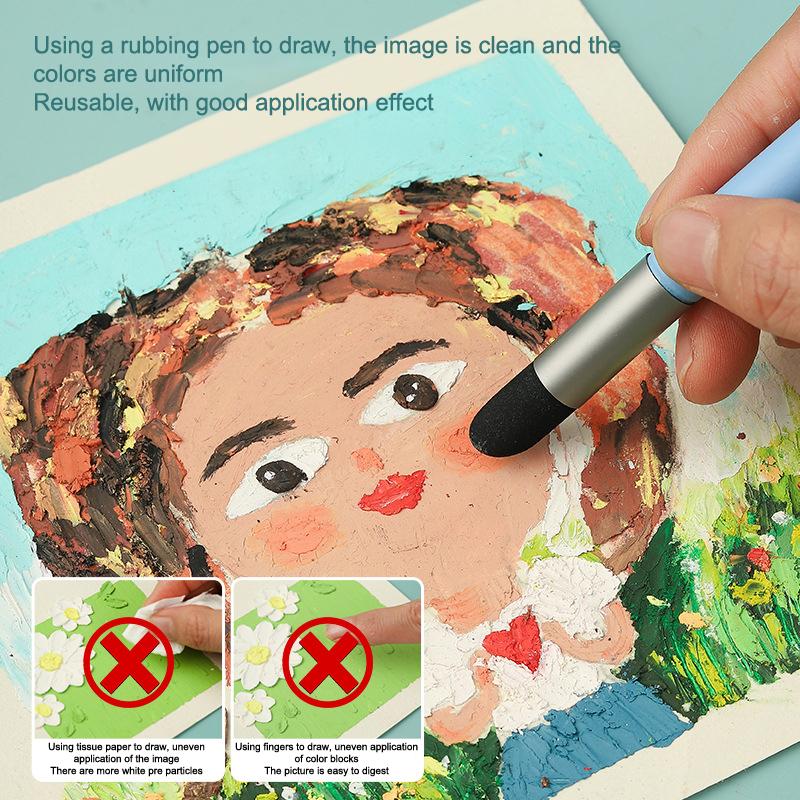 1/3Pcs Color Shaper Painting Tool Color Shaper Tool For Oil Painting Paint Brush Inclined Tip Round Tip Pastel Blending Tools