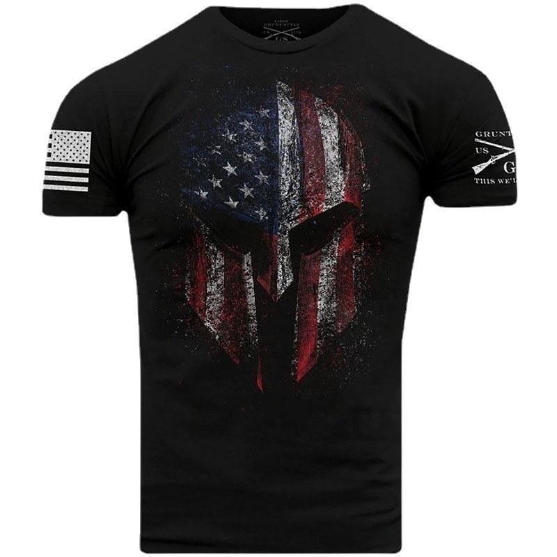 Sparta 3D Printed New Men's Short Sleeved Personalized Loose Men's T-shirt