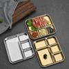 Rectangle Stainless Steel Dinner Plate Food Storage Tray Restaurant Kitchen Dish Tools