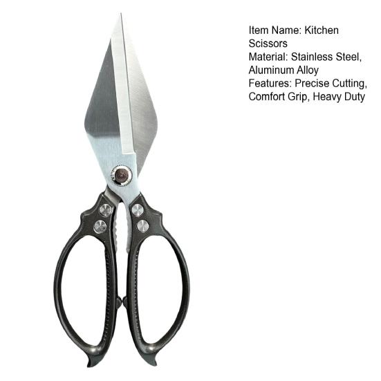 Kitchen Shears Heavy Duty Food Scissors Stainless Steel Blades Kitchen Scissors for Meat Fish Poultry Vegetables