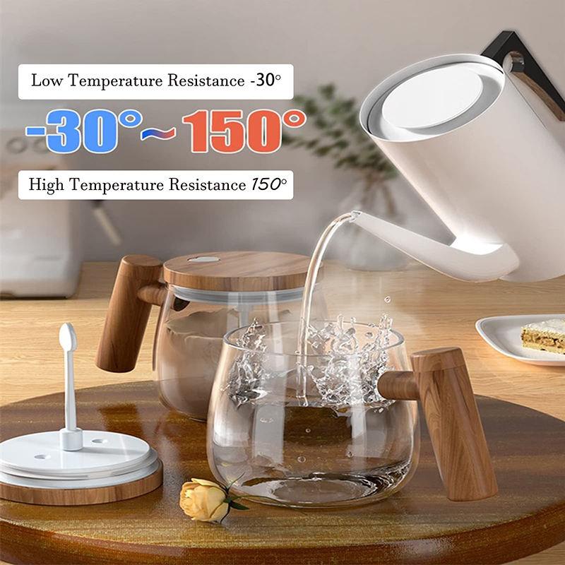400ML Fully Automatic Coffee Stirring Cup Portable Electric Stirring Cup Office Glass Cup Milk Cocoa Self-Stirring Coffee Mug