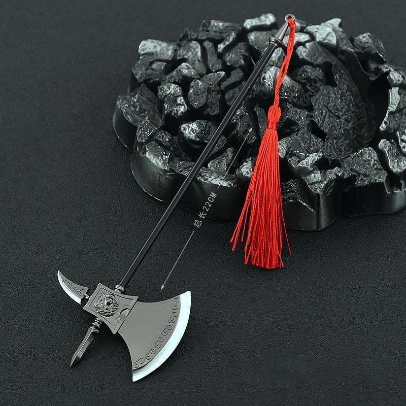 [Nekokamiyama] Romance of the Three Kingdoms: Xu Huang Gongming's Axe, 22cm Long / Miniature Figurine, Collector's Item, Decorative Item