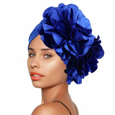 Módní ženy velký květ turban klobouk