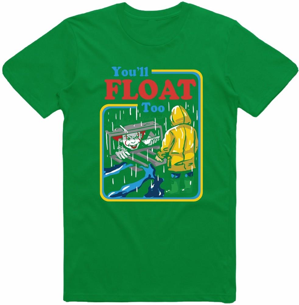 You Will Float Scary Movie Tshirt Pennywise Georgie It Halloween Costume Horror S