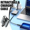 4IN1 66W PD Computer Data Cable  Retractable USB C Cable Type C to Type C Cable PD Data Cord for Samsung Xiaomi