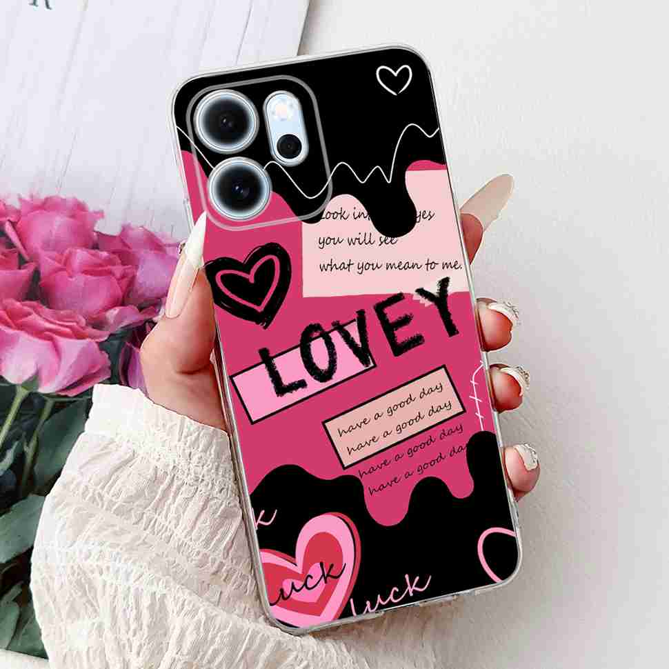 Für Oppo Reno14 F 5G CPH27436.57" Hülle Bunte Schmetterlingsblumen TPU Weiche Silikonhülle Für Oppo Reno 14 F RENO14F Handyhüllen