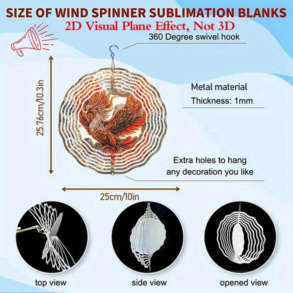 Large 2D Butterfly Wind Spinner Metal Garden Decor Outdoor Yard Art Kinetic Wind Catcher Durable Decorative Gift for Patio Balcony