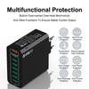 QC3.0 8-Port 30W Multi-USB Fast Charger for Mobile Phones - US/EU/KR Specs, High Power, Colorful Design
