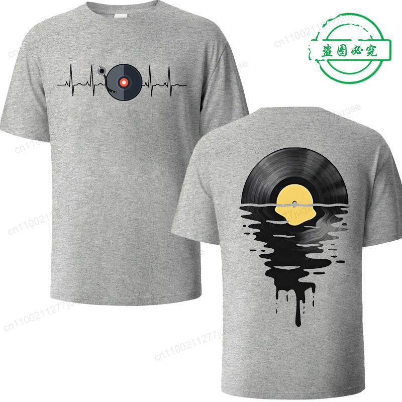 Tee Shirts for Men Women DJ Music Clothing Phonograph Record Print Funny Tshirt T-Shirt Tee Shirt for Men Music Lover Gifts