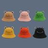 Cute Frog Design Sun Protection Fisherman Hat Children Adults Outdoor Bucket Cap
