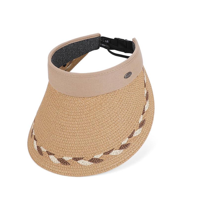 Summer Straw Hat With Wide Brim For Outdoor Sun Protection And Casual Style