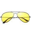Retro Klassische Nachtsicht Polarisierte Sonnenbrille Gelbe Gläser Blendschutz Nacht Auto Taucherbrille