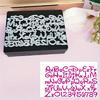 26 English Letters And Numbers Metal Cutting Dies, Metal Die Cutting Mold, Scrapbooking Dies, DIY Etched Embossing Stencil for Crafts