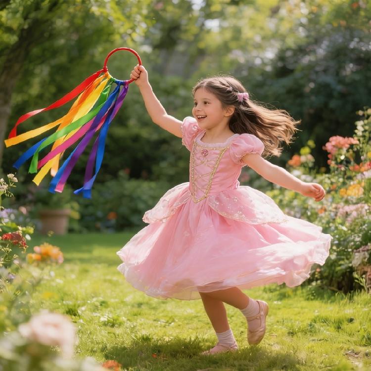 Ribbon Dance Wristbands Gymnastic Ribbons Sparkling Dance Ribbon Streamers Twirling Dancing Ribbons for Artistic Dance