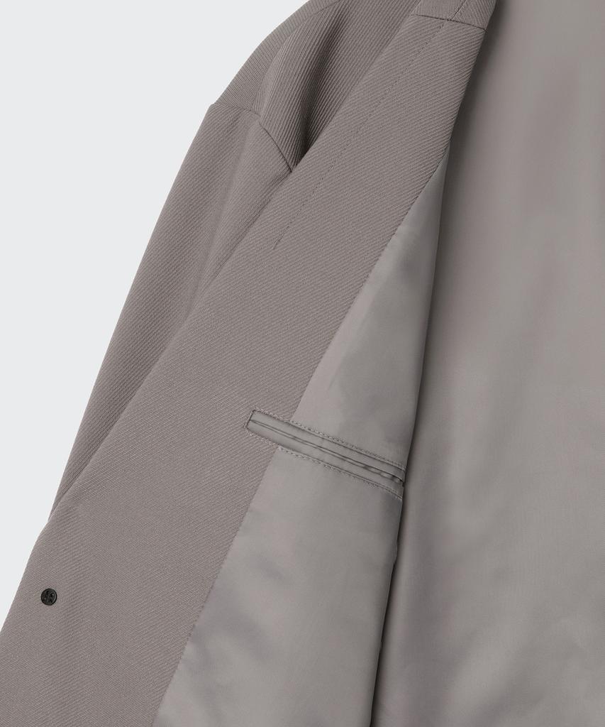 Musinsa Standard Whipcord Relaxed Blazer [Grayish Beige]