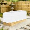 Plant Frost Cover Garden Raised Bed Cover, Freeze Protection Adjustable Drawstring Weather-resistant Rectangular Cloth with Insulated Liner