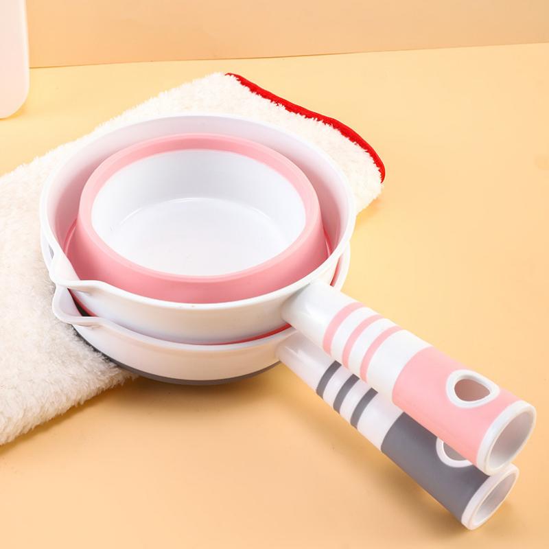 Water Scoop Collapsible Silicone Water Ladle With Antislip Handle Pour Spout For Kitchen Bathroom Camping Home Use