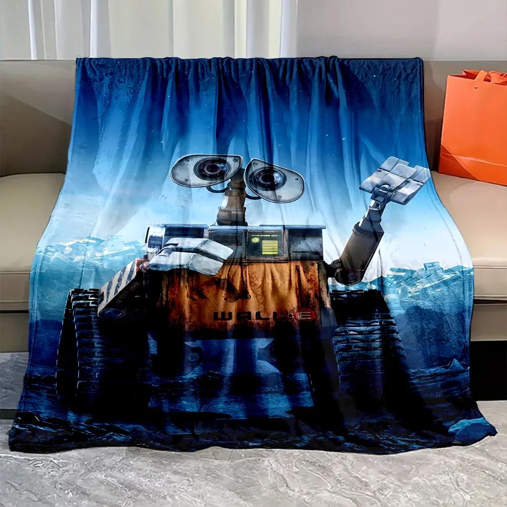 1PC Robot Disney Walle Eve Printed Blanket for Home Travel Sofa Soft and Comfortable Blanket for Adults and Kids Holiday Gifts