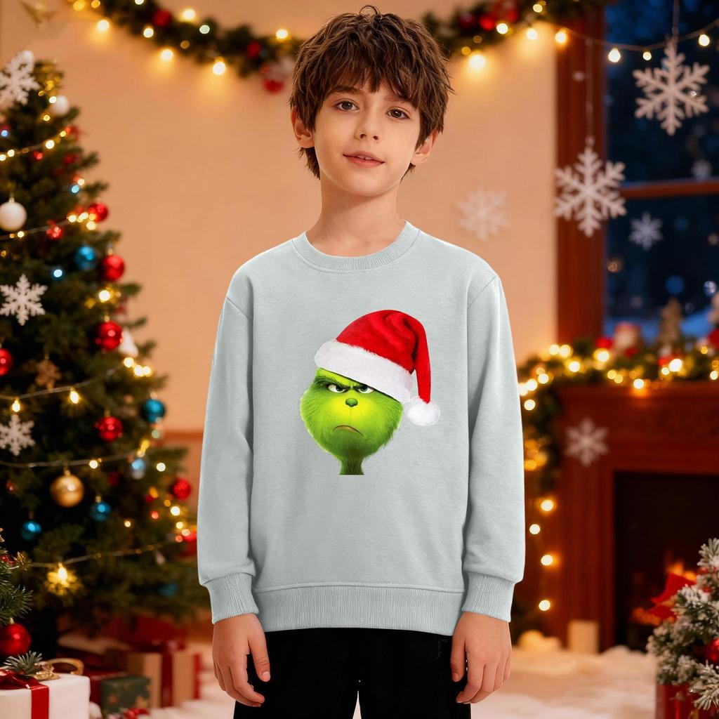 Vánoční mikina Chlapci Dívky Ošklivá Vánoční košile Crewneck Batole Dlouhý rukáv Pulovr Outfit Topy