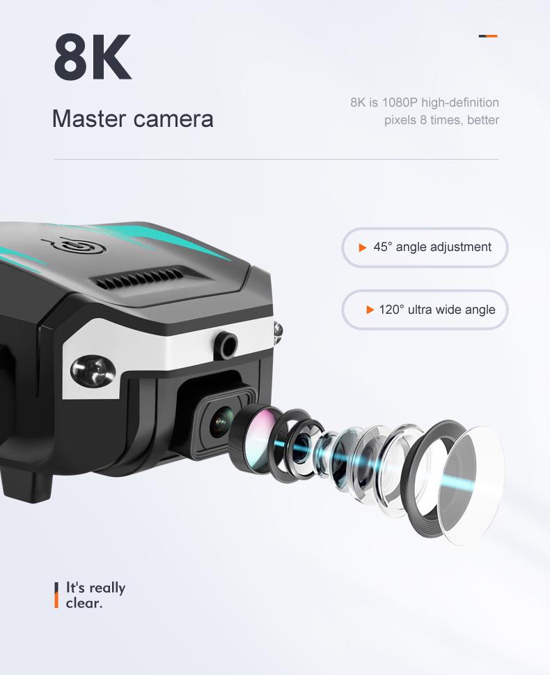 S6 Cross-border Folding Drone with 8K Dual Camera, Intelligent Obstacle Avoidance, and Remote Control for Aerial Photography
