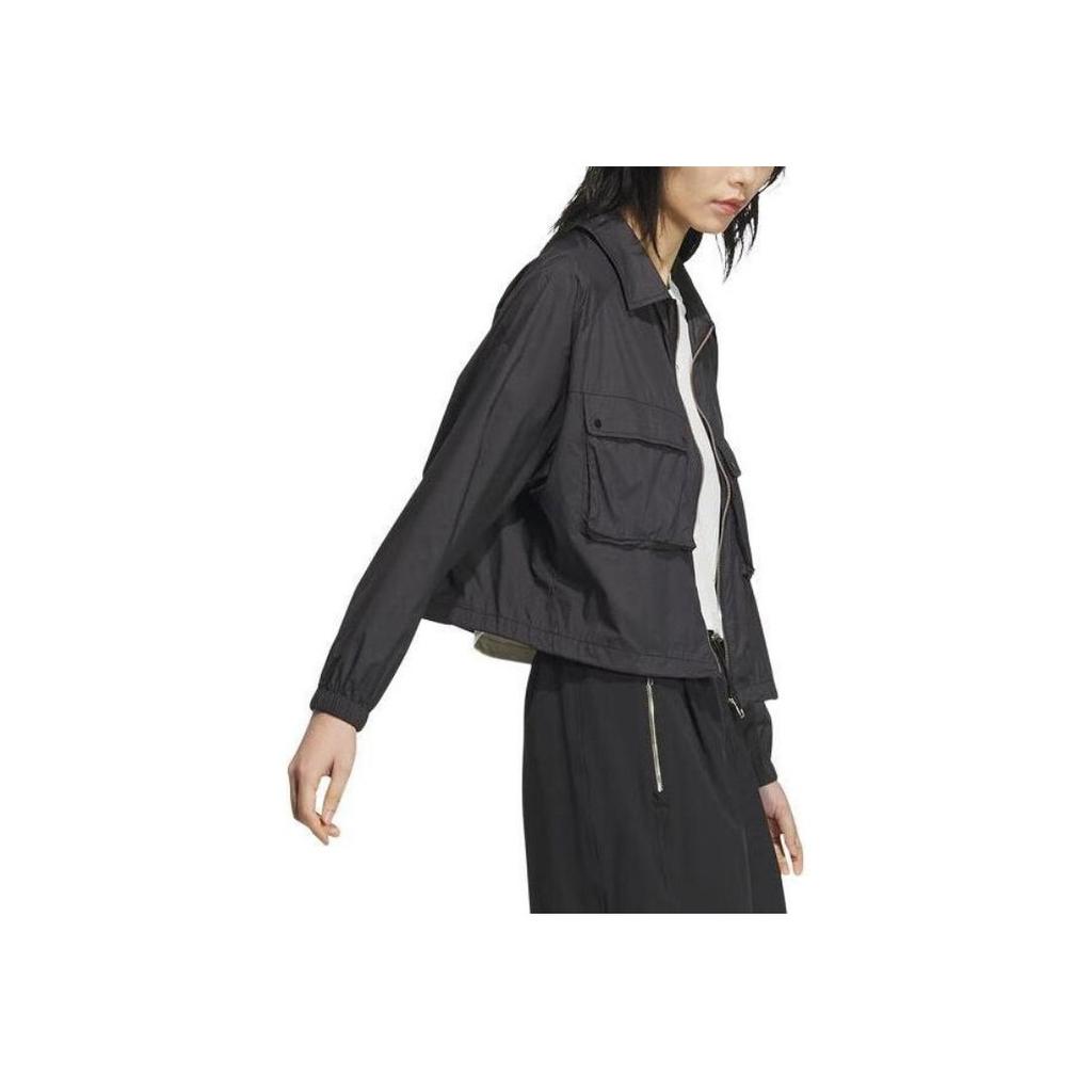 Adidas Woven Casual Training Jacket Women Tops Black JI9799