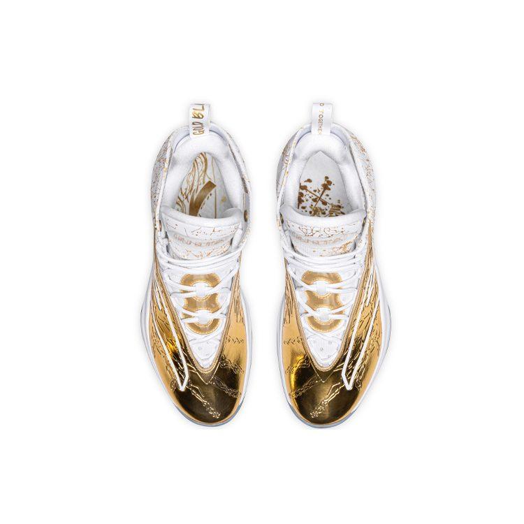 Anta KT8 Gold Blood Veins Gold Blooded Cushioning Slip Resistant Abrasion Resistant High top 112241101S-1