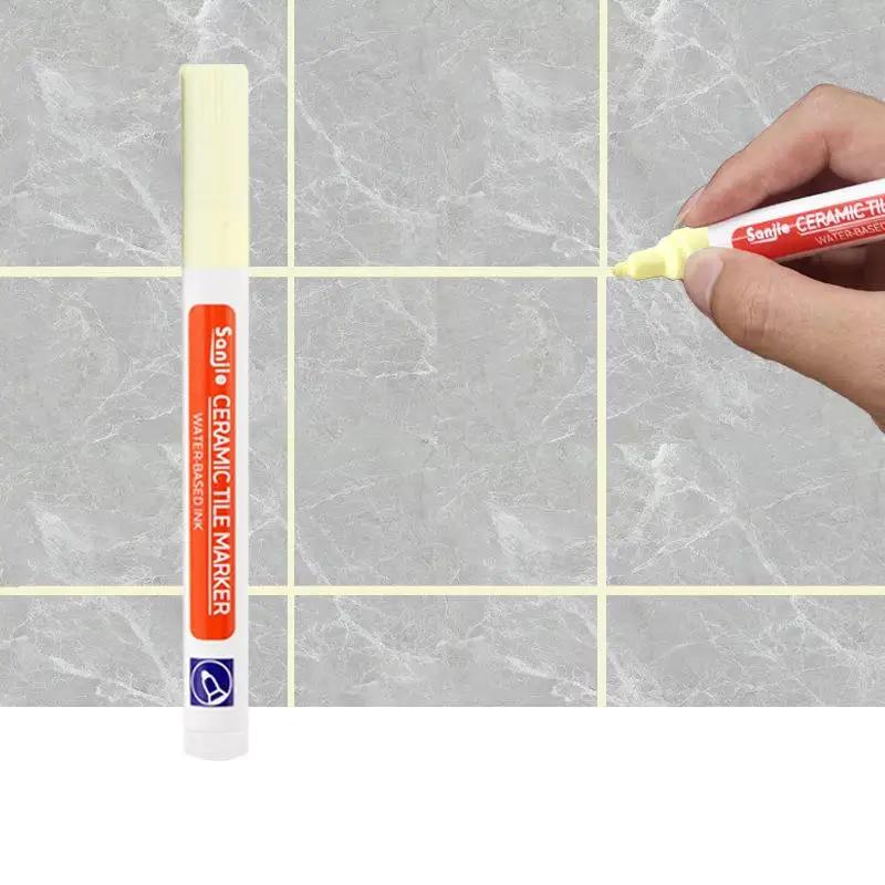 12 Color White Waterproof Tile Marker Grout Pen Kitchen Wall Seam Pen For Tiles Floor Bathroom Decontamination Seam Repair Tools