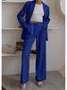 Elegant Women's Autumn/Winter Solid Color Suit – Jacket and Pants Set