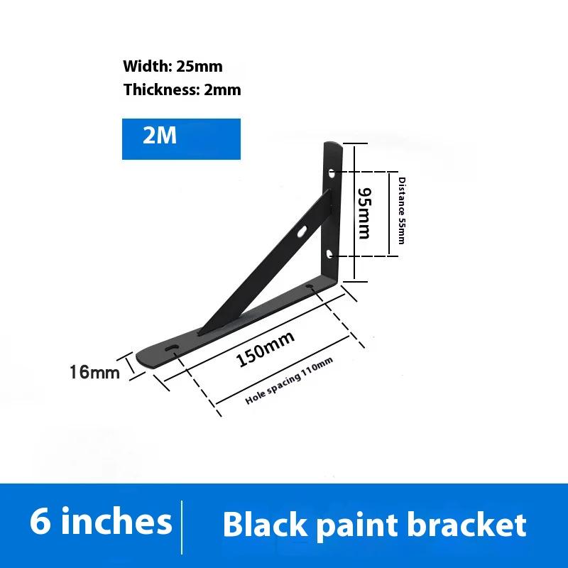 Tripod Heavy Duty Cold Rolled Steel Support Wall Mounted Bench Table Stand Bracket Bookshelf Furniture Hardware Wall Support
