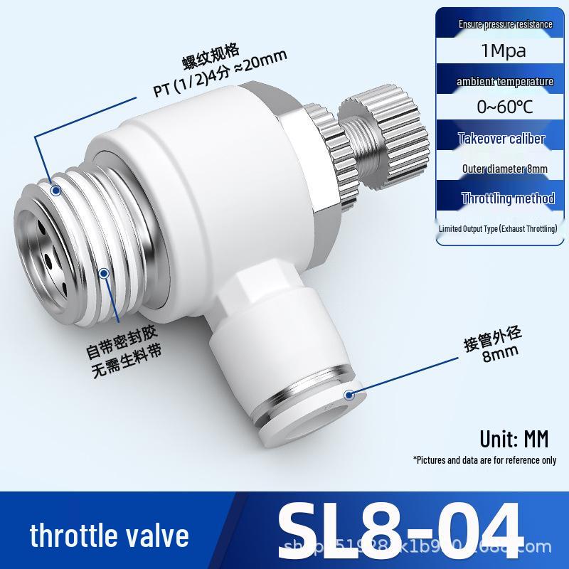 Zhuoji Adjustable Speed Control Throttle Valve SL 6 8 01 02 M5