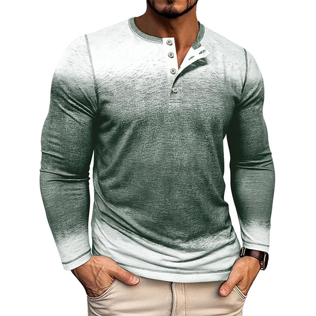 Men's Tie- Long Sleeve Tops Men's Casual Fashion Long Sleeve Tops