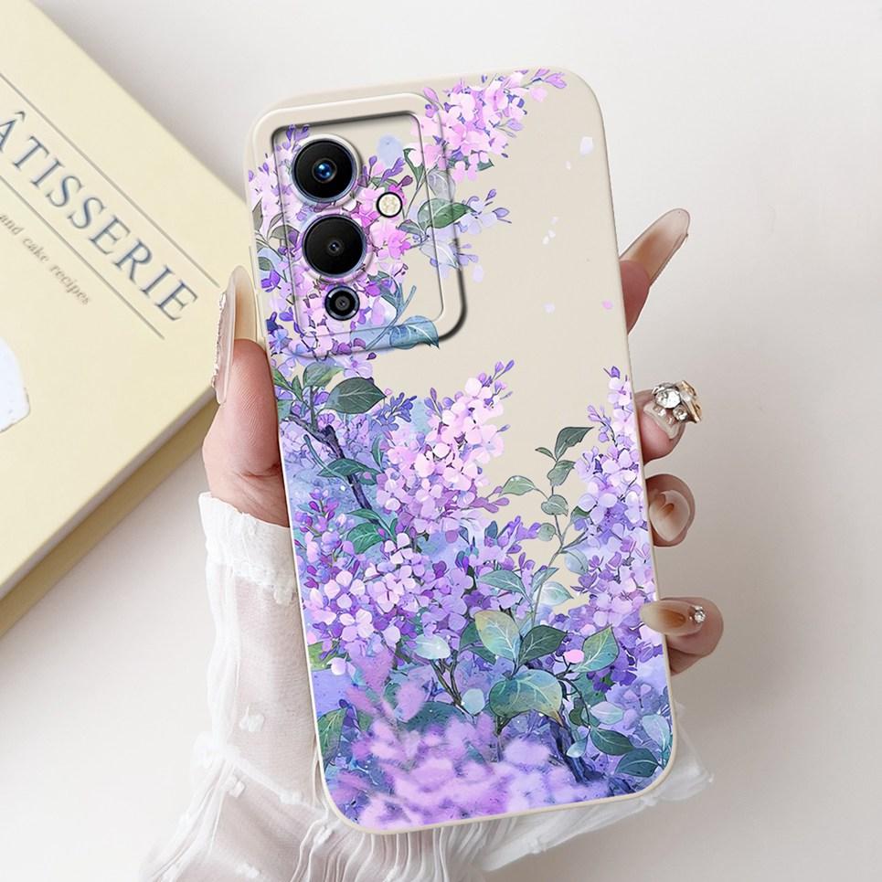 For Note 12 Pro 5G Inifinix Back Cover Infinix Note12 12Pro X671B Funda Flower Butterfly Women Fashion Phone Case Soft Silicone