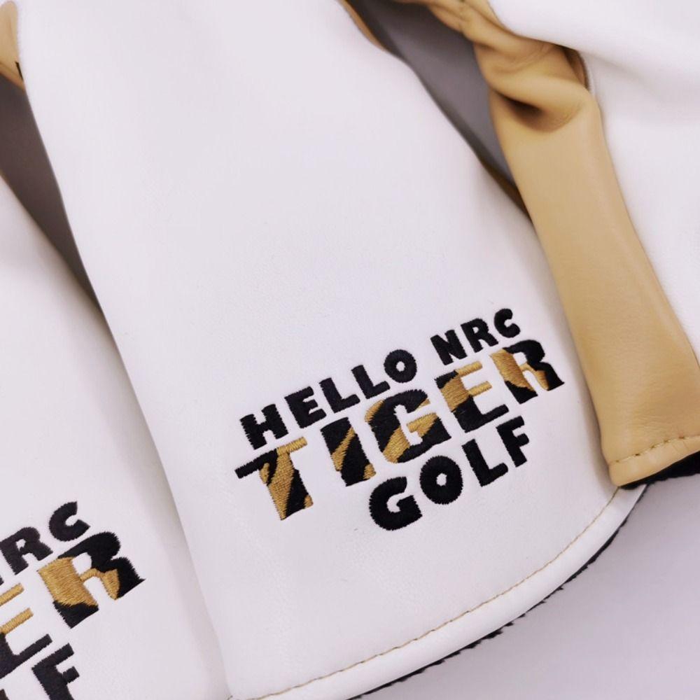 Cartoon Tiger Golf Club Covers Soft Golf Headcover Tiger Golf Cover Golfer Gift