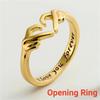 Romantic Love Heart Hand Hug Rings For Women I Love You Forever Punk Gesture Wedding Band Finger Ring Anniversary Couple Jewelry