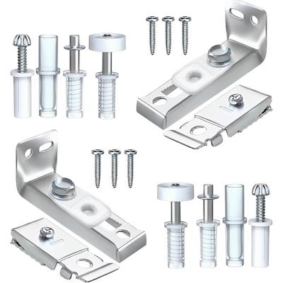 Falttür-Schienenset, 2 Sets Falttür-Beschlag-Reparaturset Falttüren Ersatzteile Enthält Obere und Untere Drehpunkte, Halterung