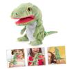 Ledmomo Dinosaur Hand Puppet, Realistic Tyrannosaurus Plush Toy for Fingers, Pretend Play with Openable Mouth, Random Colors