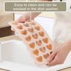 Heart Shape Ice Cube Tray For Freezer 21 Holes Silicone Ice Cube Mold with Removable Lid Flexible for Whiskey Cocktail Chocolate