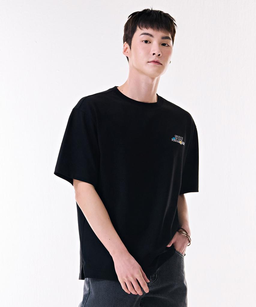 CHASECULT Unisex Back Graphic Short Sleeve T-Shirt-Dbru5826D03