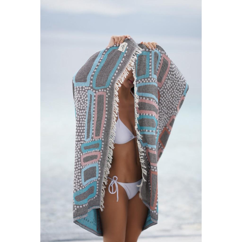 - Pestemal aus 100 % Baumwolle – Strand-Peshtemal – Speziell entworfene Strandkreation – Hamam-Peshtemal