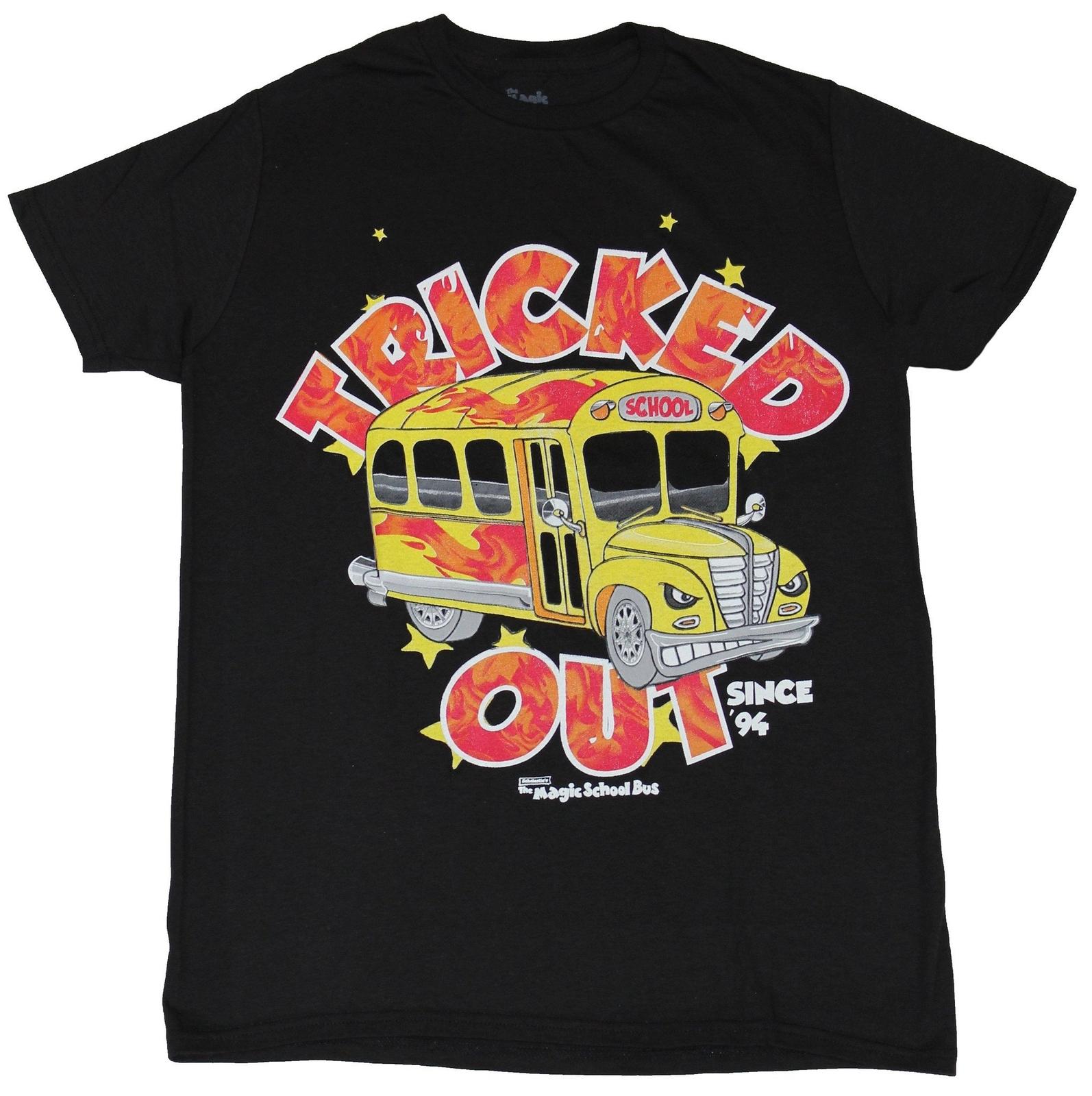 The Magic School Bus Mens T-Shirt - Tricked Out Flying Bus Image XL